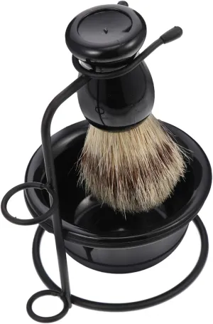 Retro Style Men's Shaving Set Beard Brush Kit Shaving Bowl Gentle Shave Brush