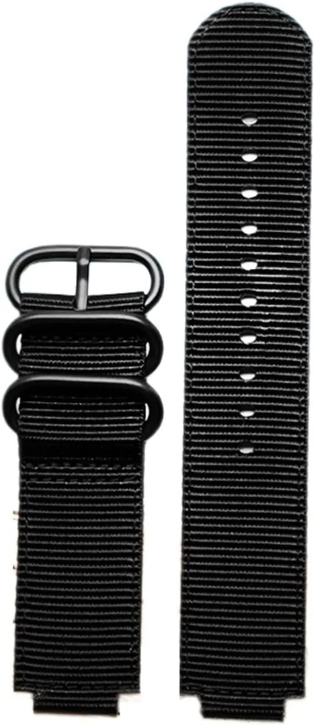 RHAIYAN 24*16mm Nylon Watch Strap Compatible With Timex T2N721 T2N720 739 TW2T6300 Black Band Watchband With Screw Rod And Tools Waterproof Specific ( Color : Army green black , Size : 24mm-16mm )