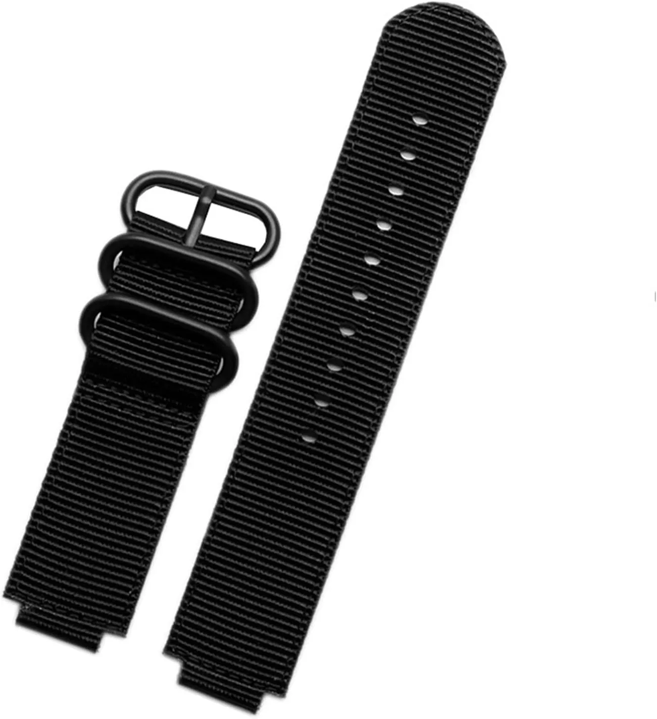 RHAIYAN 24*16mm Nylon Watch Strap Compatible With Timex T2N721 T2N720 739 TW2T6300 Black Band Watchband With Screw Rod And Tools Waterproof Specific ( Color : Army green black , Size : 24mm-16mm )