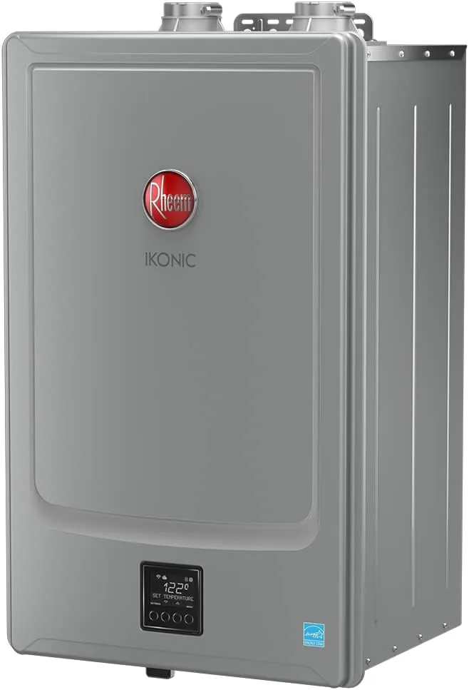 Rheem IKONIC RECTGH-SR10iN Super High Efficiency Condensing Tankless Natural Gas Water Heater with Recirculation, 10.1 GPM