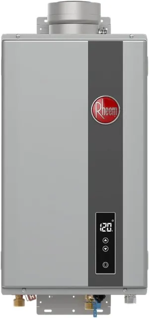 Rheem RTG-84DVLN-3 High Efficiency Non-Condensing Indoor Tankless Natural Gas Water Heater, 8.4 GPM