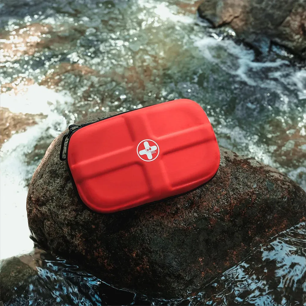 RHINO RESCUE Waterproof Portable First Aid Kit - Emergency Medical Travel Care Kit for Home College Dorm Camping Hiking