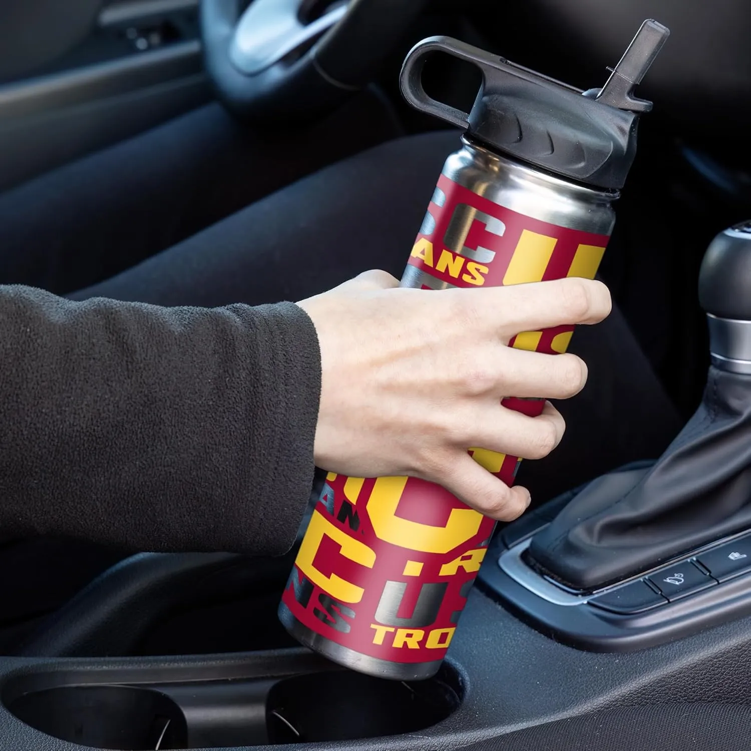 Rico Industries NCAA 22oz Stainless Steel Tumbler with Lid - Great For Coffee, Tea, Water or Cocktails