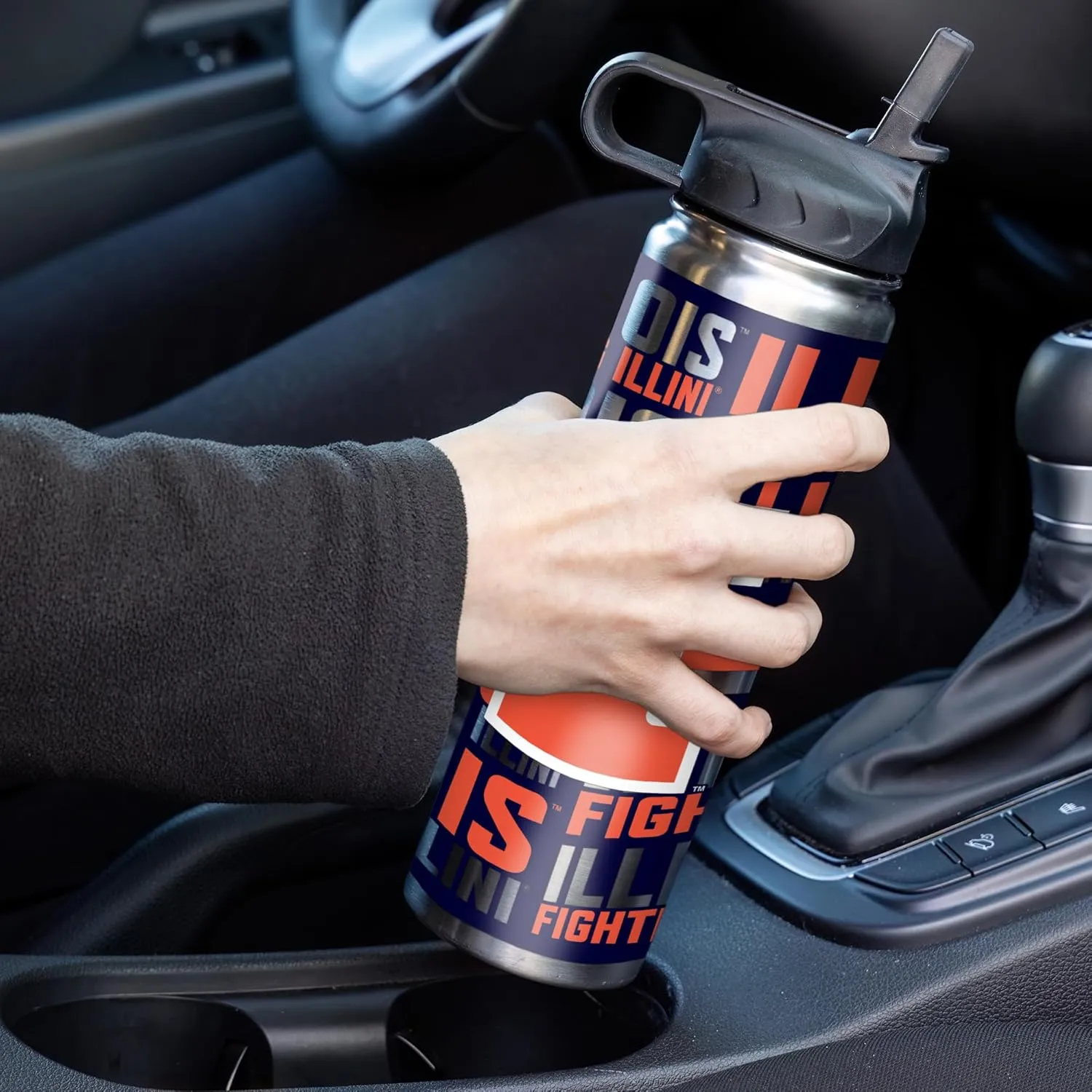 Rico Industries NCAA 22oz Stainless Steel Tumbler with Lid - Great For Coffee, Tea, Water or Cocktails
