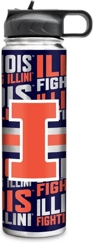 Rico Industries NCAA 22oz Stainless Steel Tumbler with Lid - Great For Coffee, Tea, Water or Cocktails