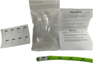 Rock-N-Rescue Professional Rope Identification Kit - Waterproof Labels with Heat Shrink Tubes, 32 Pieces for 7-25mm Climbing Ropes, Durable Safety Equipment for Rope Organization and Management