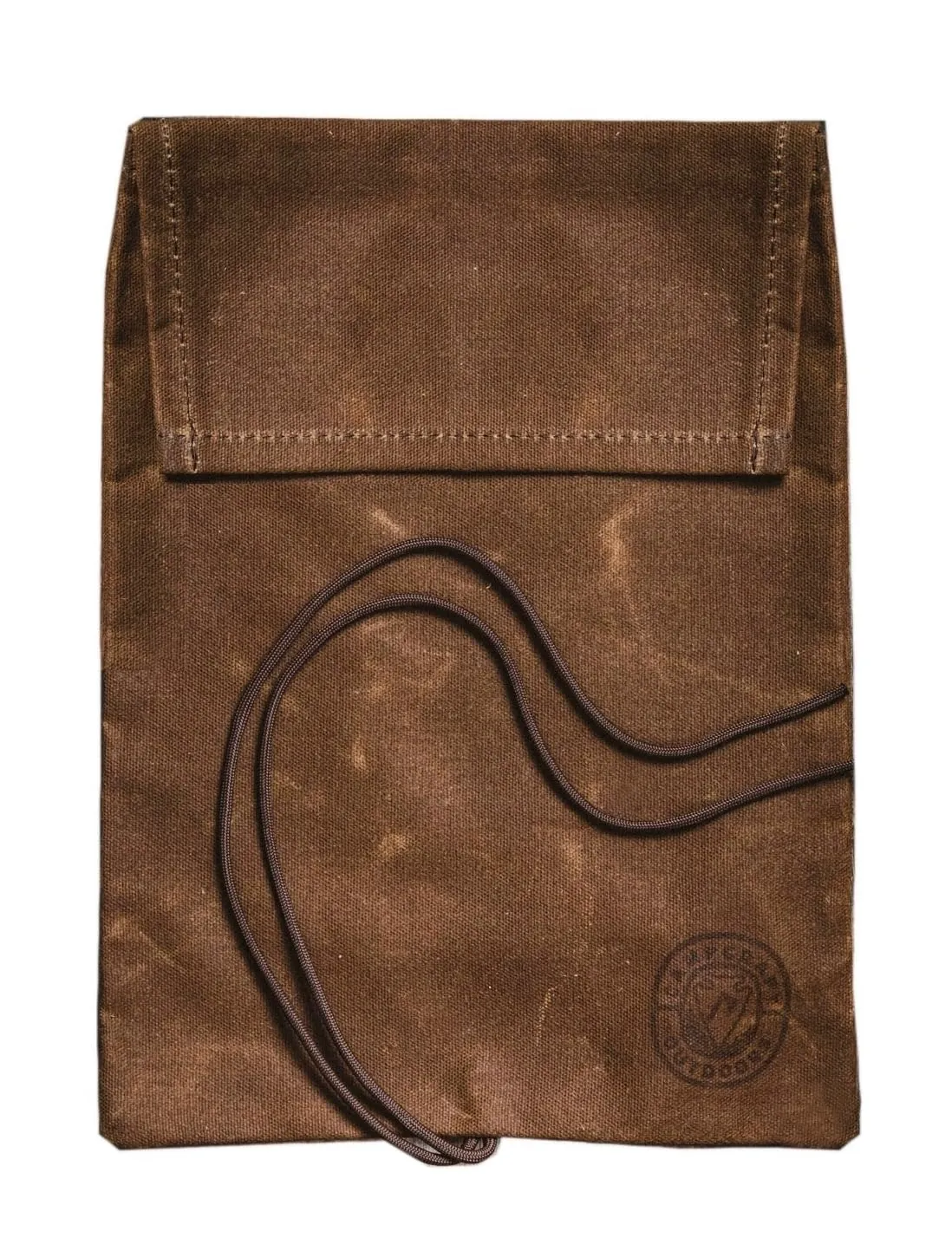 Roll Top Tinder Bag, Bushcraft Fire Kit, Waxed Canvas Bag, Camping Gear, Survival Kit, Bushcraft Gear (Brown)