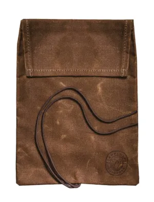Roll Top Tinder Bag, Bushcraft Fire Kit, Waxed Canvas Bag, Camping Gear, Survival Kit, Bushcraft Gear (Brown)