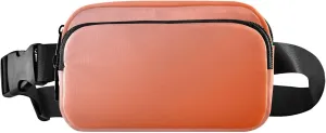 Rosy Brown Red Fanny Belt Bag Waist Packs Crossbody Bags Bum Bag for Running Hiking Travel Workout Adjustable Strap for Women Men