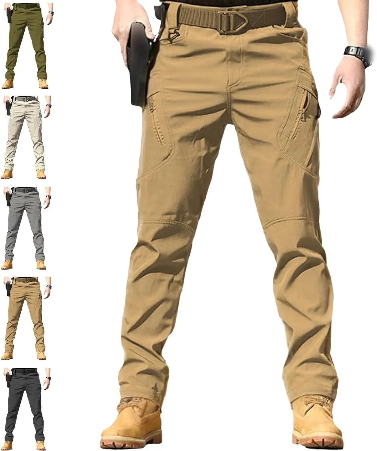 Rugstor Flexcamo - Tactical Waterproof Pants, Flexcamo Pants for Men,Lightweight Waterproof Quick Dry Tactical Pant