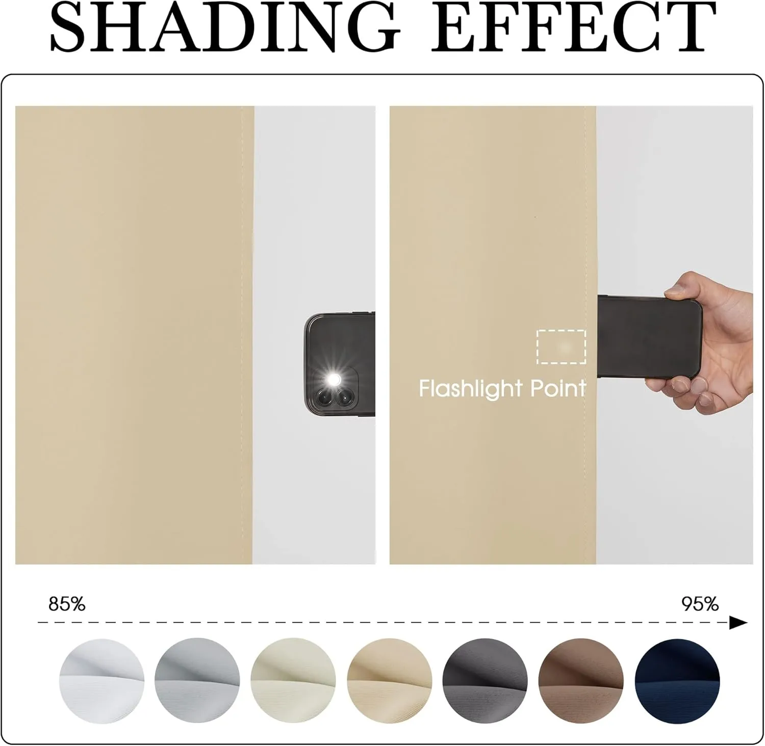 RYB HOME 2 Panels Outdoor Curtains for Patio Waterproof, Blackout Thermal Insulated Outside Curtains Canvas for Gazebo Porch Pavilion Living Room Bedroom, W 52 inch x L 96 inch, Biscotti Beige