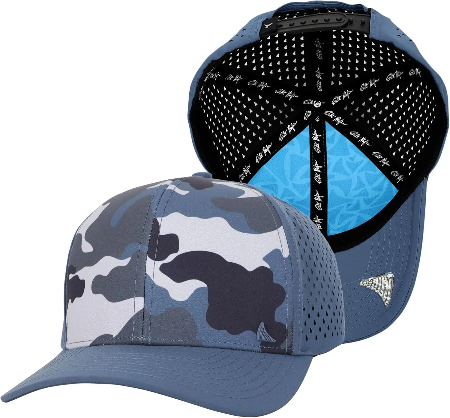 Salt Mafia Hats for Men - Waterproof Hats, 6 Panel Hat Curve Brim Snap Back Hat