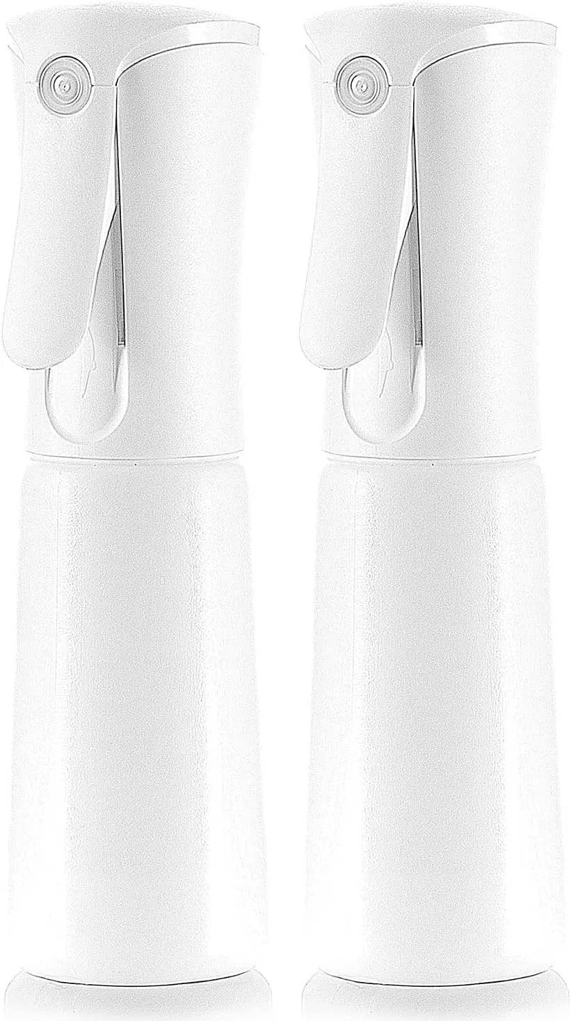 SAMURAI Z1 Mini Continuous Spray Bottle, 3.4 fl oz (100 ml) Portable, Locking Function, Continuous Mist, Ultra Fine Particles, Travel & More (White 2 pieces)