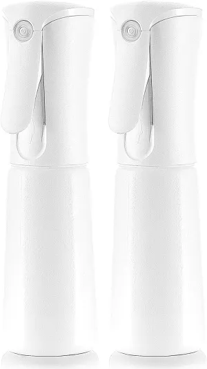 SAMURAI Z1 Mini Continuous Spray Bottle, 3.4 fl oz (100 ml) Portable, Locking Function, Continuous Mist, Ultra Fine Particles, Travel & More (White 2 pieces)