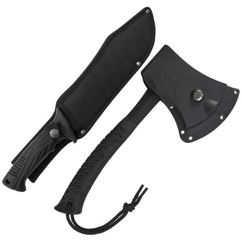 SCHRADE HUNTING TACTICAL HATCHET AND MACHETE COMBO STAINLESS STEEL SCHCOM6CP