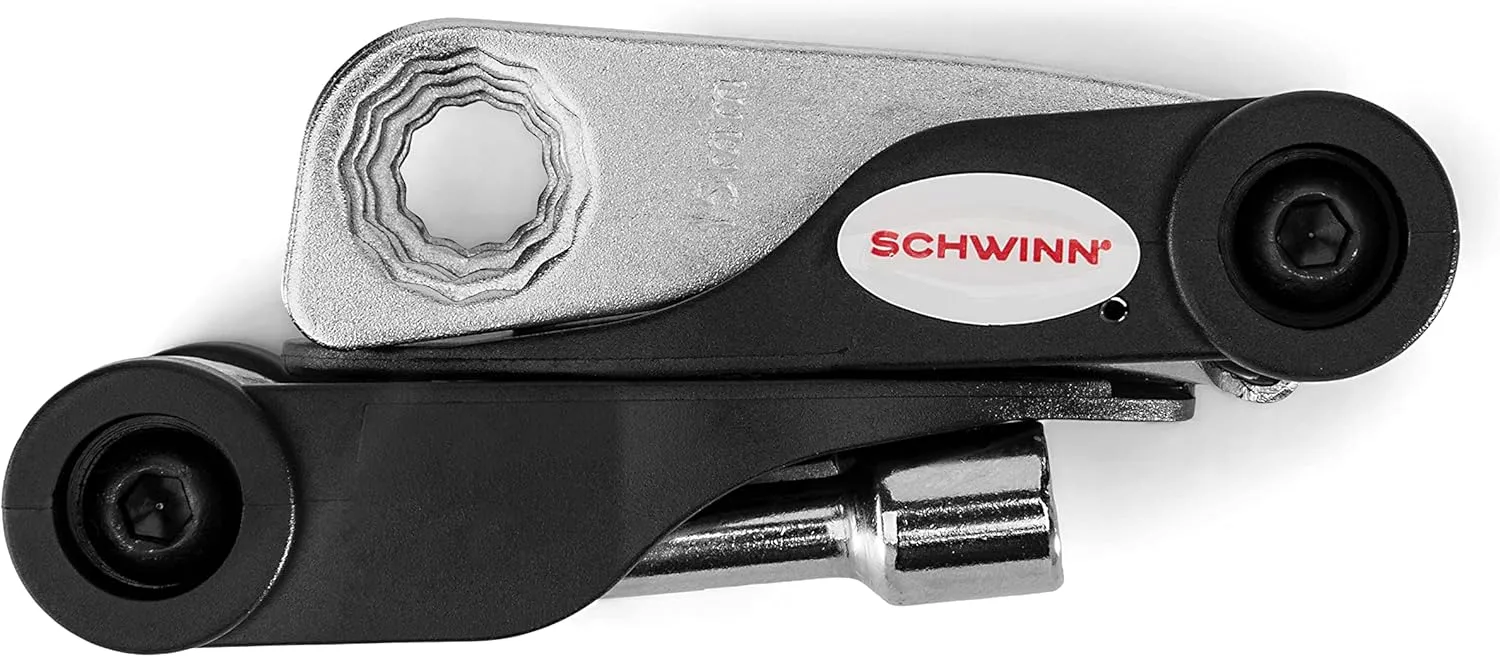 Schwinn Bike Repair Tool Kit, Multi-Purpose for Bicycle Repairs, Easy-to-Carry Tool Kit, Portable and Convenient Design Bicycle Essentials Easy Road Riding