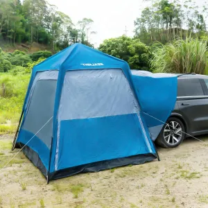 SEALIGHT SUV Tent for Camping，6 Person Pop Up Tent Double Layer PU3000mm Waterproof Car Camping Tent with Rainfly and Storage Bag，Weather Resistant Car Tents for Camping SUV，10FT L x 8FT W x 7.2FT H