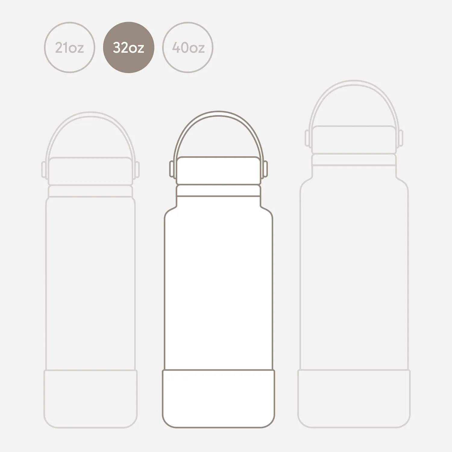 Seallama. Stainless Steel Wide Mouth Water Bottle - 2 Lids (Flex Straw Lid) and Double-Wall Vacuum Insulation - Leak Proof, BPA-Free, for Travel, Sports, School, and Car (Chalk, 32 oz)