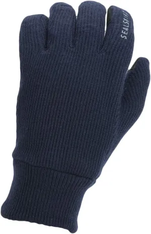 SEALSKINZ Unisex Windproof All Weather Knitted Glove, Dark Navy, M
