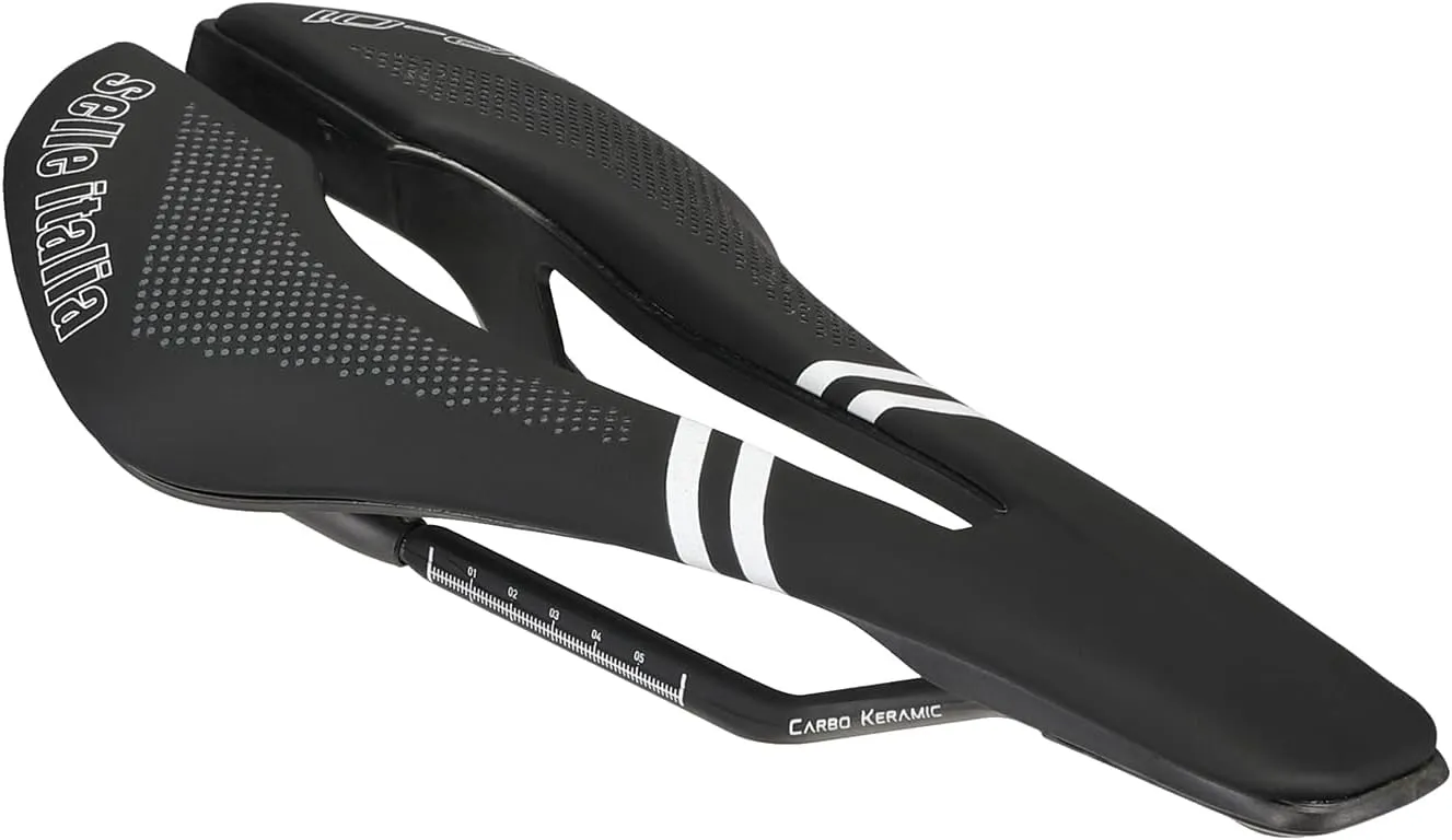Selle Italia SP-01 Kit Carbonio Superflow Carbon Saddle, Black, Unisex-Adults