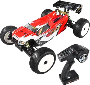 Serpent 1/8 Off-Road Truggy-e RTR, High Speed, Long Life, High-Performance Electric Truggy Kit, Battery and Charger Excluded, Orange (Red)