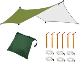 Shade Sail, Camping Canopy, Waterproof Tent Tarp, Camping Gear for Camping, Picnic,Beach, Outdoor Activities, Lightweight and UV Resistant (Size : B)