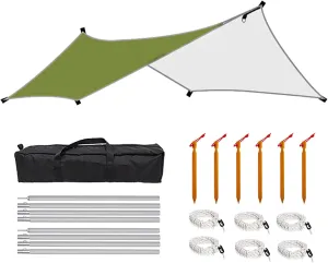 Shade Sail, Camping Canopy, Waterproof Tent Tarp, Camping Gear for Camping, Picnic,Beach, Outdoor Activities, Lightweight and UV Resistant (Size : C)