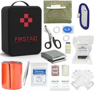 SHBC Emergency Survival Trauma Kit with Tourniquet 36 Inch Splint,Compression Bandage and Other Supplies for First Aid Responses Like Gun Shots,Severe Bleeding.