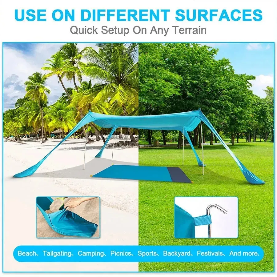 Shelter Beach Waterproof Full product lineup Portable Best-reviewed Sun UV Ultralight Outdoor Camping Patio Family Sunshade Tent Resistant Beach Awning Shade