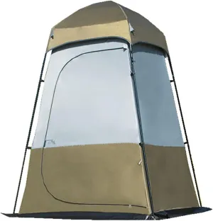 Shower Privacy Tent Oversize Toilet Tent Portable Pop Up Changing Room Waterproof Anti-UV Mobile Shower Tent for Dressing Room Beach Fishing Hiking