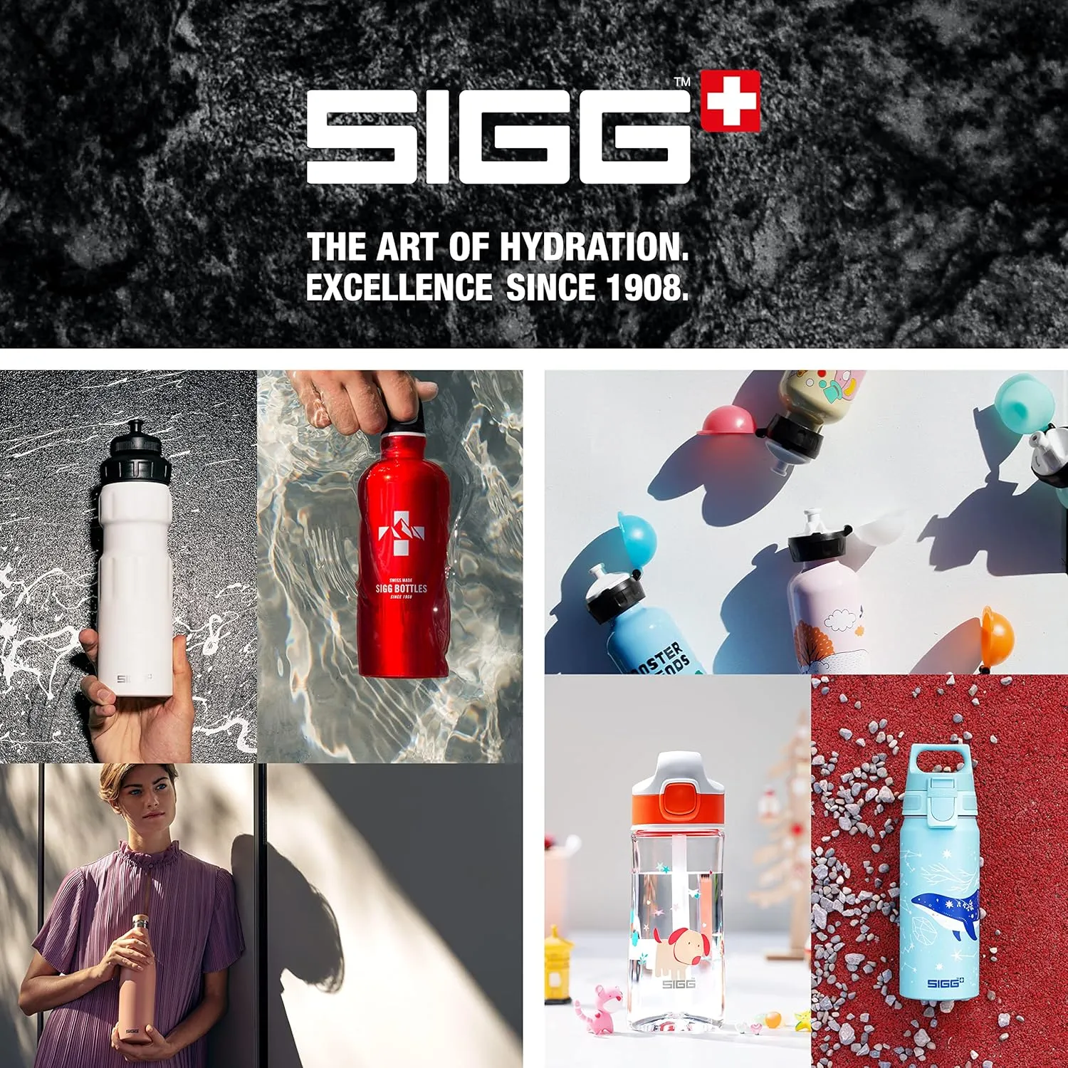 SIGG - Aluminium Water Bottle for Children - WMB One Harry Potter & Hermione Granger - Carbonated - Leak-Proof - Light as a Feather - BPA-Free - Climate Neutral Certified - Sports & School - White