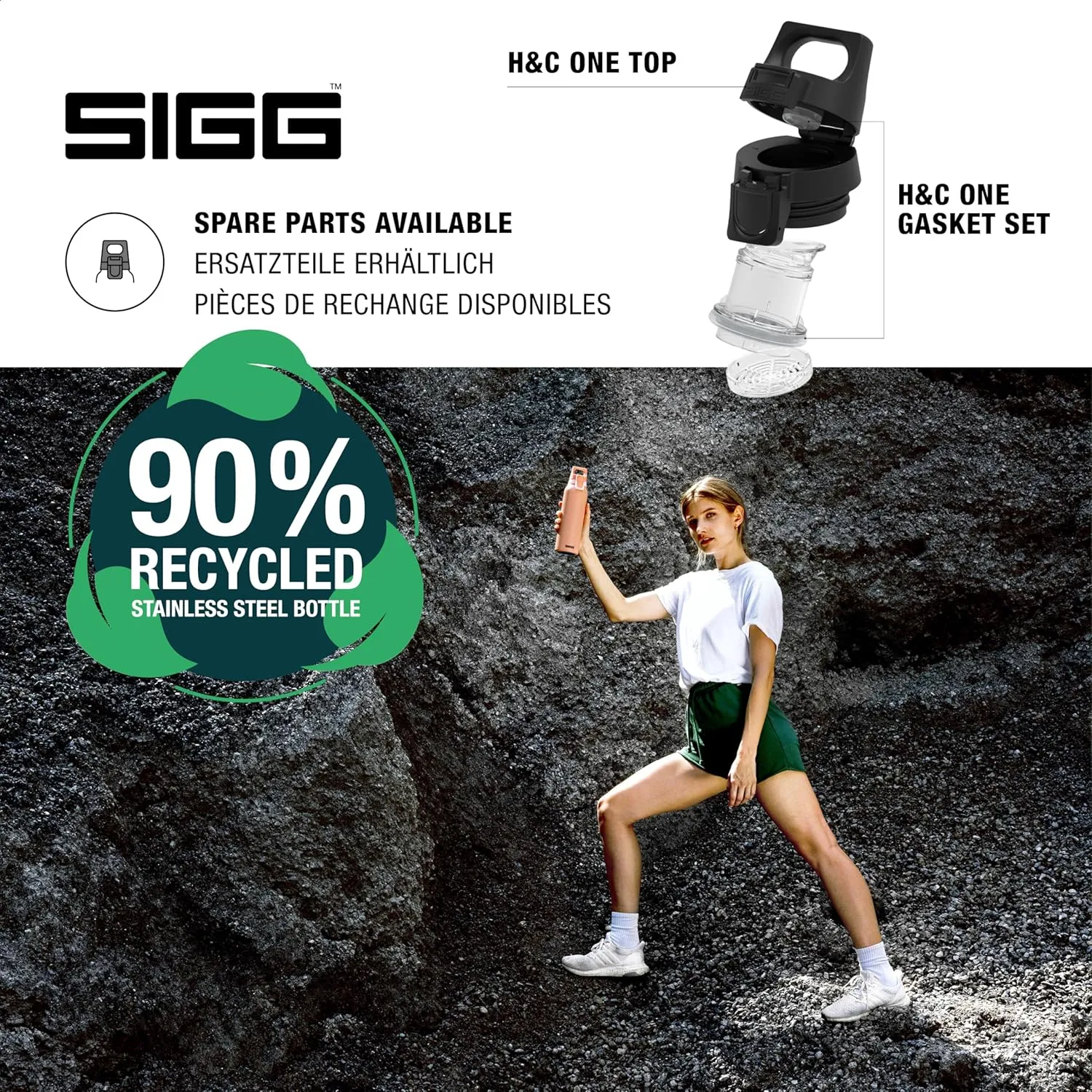 SIGG - Insulated Flask - Thermo Hot & Cold ONE Light - Fruit Filter- BPA-Free - Stainless Steel - 19 Oz