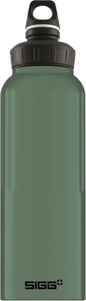 SIGG - Reusable Water Bottle - WMB Traveller Leaf Green 51 Oz - Made in Switzerland - Carbonated Drinks - Lightweight - Leak Proof - BPA-Free - Climate Neutral Certified - For Sports, Outdoor, Travel