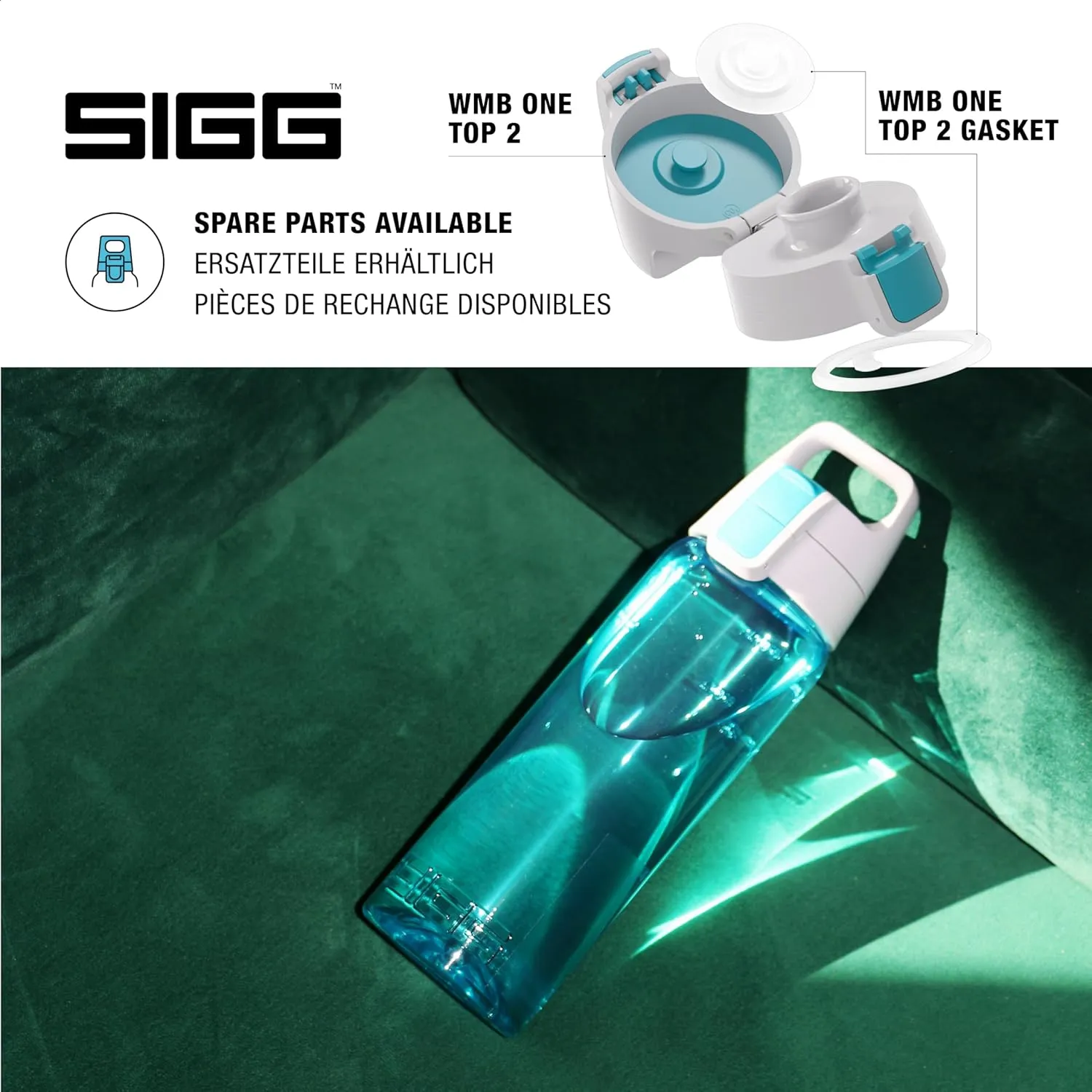 SIGG - Total Color - Refillable Sports Water Bottle - Tritan - Carbonated Drinks - Dishwasher Safe - BPA Free 20Oz, 34Oz