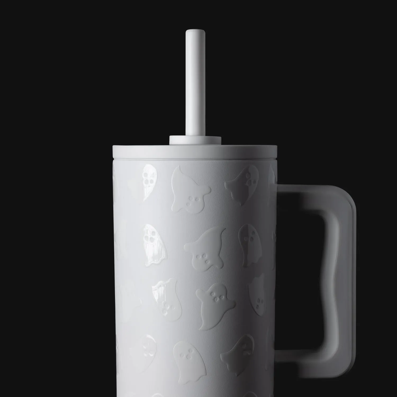 Simple Modern Halloween 40 oz Tumbler with Handle and Straw Lid | Leak-Proof Insulated Stainless Steel Water Bottle Travel Mug | Gifts for Women Men Him Her | Trek Signature | Cute Ghosts