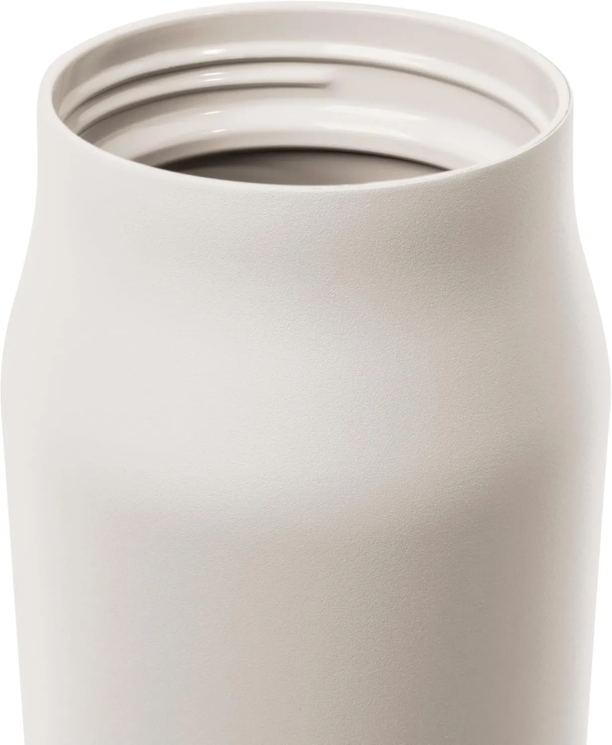 Simple Modern Water Bottle with Push Button Straw Lid | Ceramic-Lined Insulated Stainless Steel | Travel Water Bottles for Gym & Sports | Leak Proof | Mesa Signature Collection | 34oz, Almond Birch