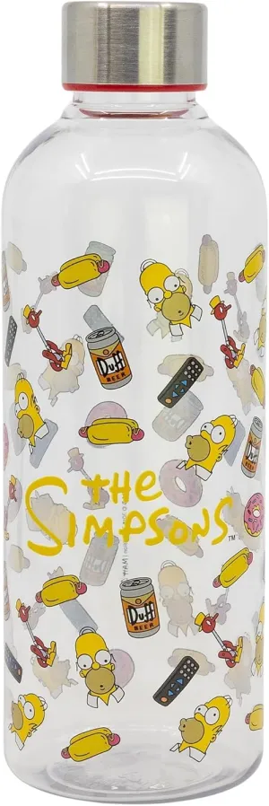 Simpsons 850ml Plastic Reusable Water Bottle