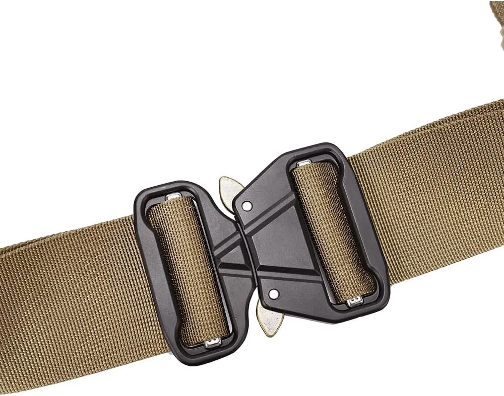 SINAIRSOFT Battle Belt Tactical Gun Belt Quick Release Rigger MOLLE Belt, 2” & 1.5” Heavy Duty Belt Combat Belt