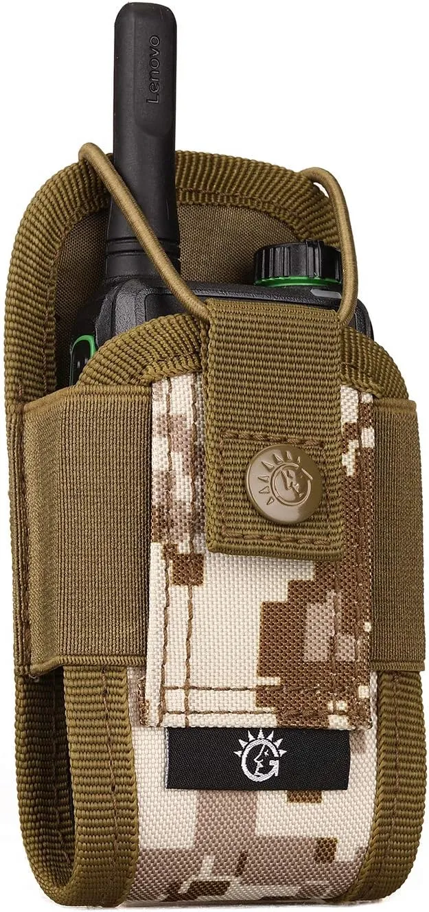 SINAIRSOFT Nylon Radio Holster, Universal Radio Case Lightweight Military Interphone Storage Bag Pouch for Molle System Walkie Talkies Holster Accessories