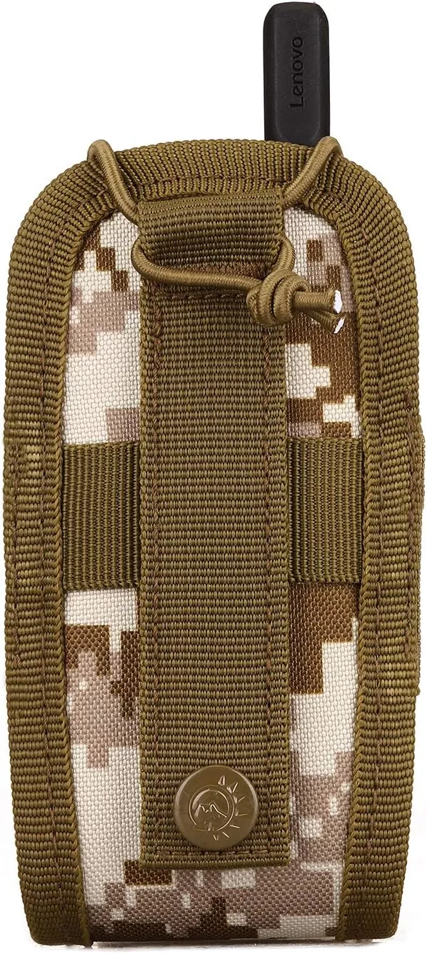 SINAIRSOFT Nylon Radio Holster, Universal Radio Case Lightweight Military Interphone Storage Bag Pouch for Molle System Walkie Talkies Holster Accessories