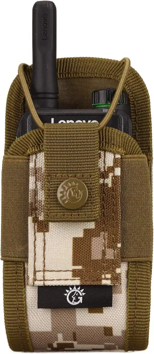 SINAIRSOFT Nylon Radio Holster, Universal Radio Case Lightweight Military Interphone Storage Bag Pouch for Molle System Walkie Talkies Holster Accessories