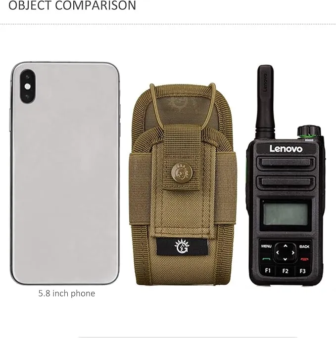 SINAIRSOFT Nylon Radio Holster, Universal Radio Case Lightweight Military Interphone Storage Bag Pouch for Molle System Walkie Talkies Holster Accessories