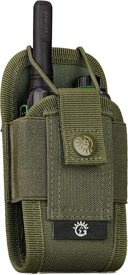 SINAIRSOFT Nylon Radio Holster, Universal Radio Case Lightweight Military Interphone Storage Bag Pouch for Molle System Walkie Talkies Holster Accessories