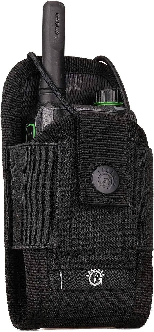 SINAIRSOFT Nylon Radio Holster, Universal Radio Case Lightweight Military Interphone Storage Bag Pouch for Molle System Walkie Talkies Holster Accessories