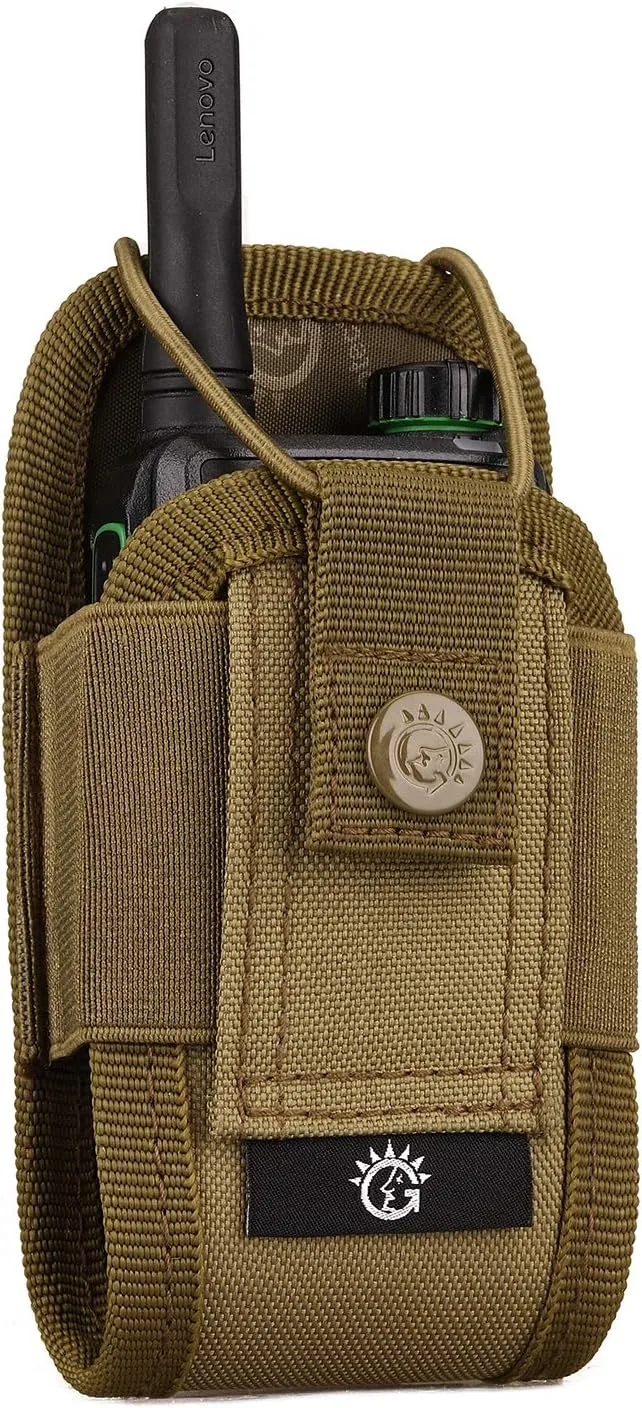 SINAIRSOFT Nylon Radio Holster, Universal Radio Case Lightweight Military Interphone Storage Bag Pouch for Molle System Walkie Talkies Holster Accessories