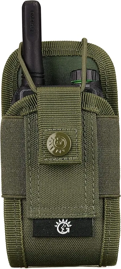 SINAIRSOFT Nylon Radio Holster, Universal Radio Case Lightweight Military Interphone Storage Bag Pouch for Molle System Walkie Talkies Holster Accessories