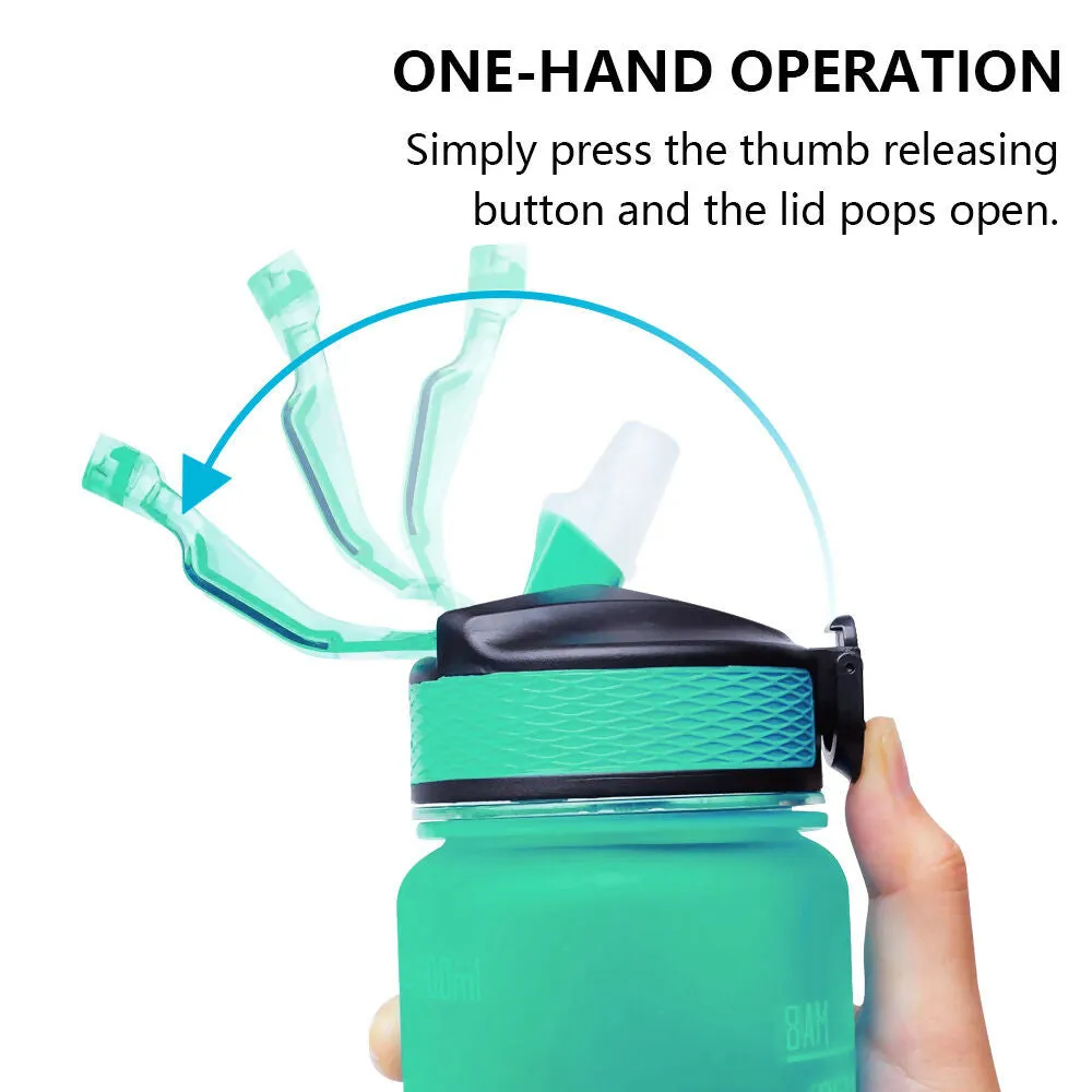 SLATOINDIA Motivational Water Bottle Time Marker, Bpa-free Gym Water Bottle (Random Colors)