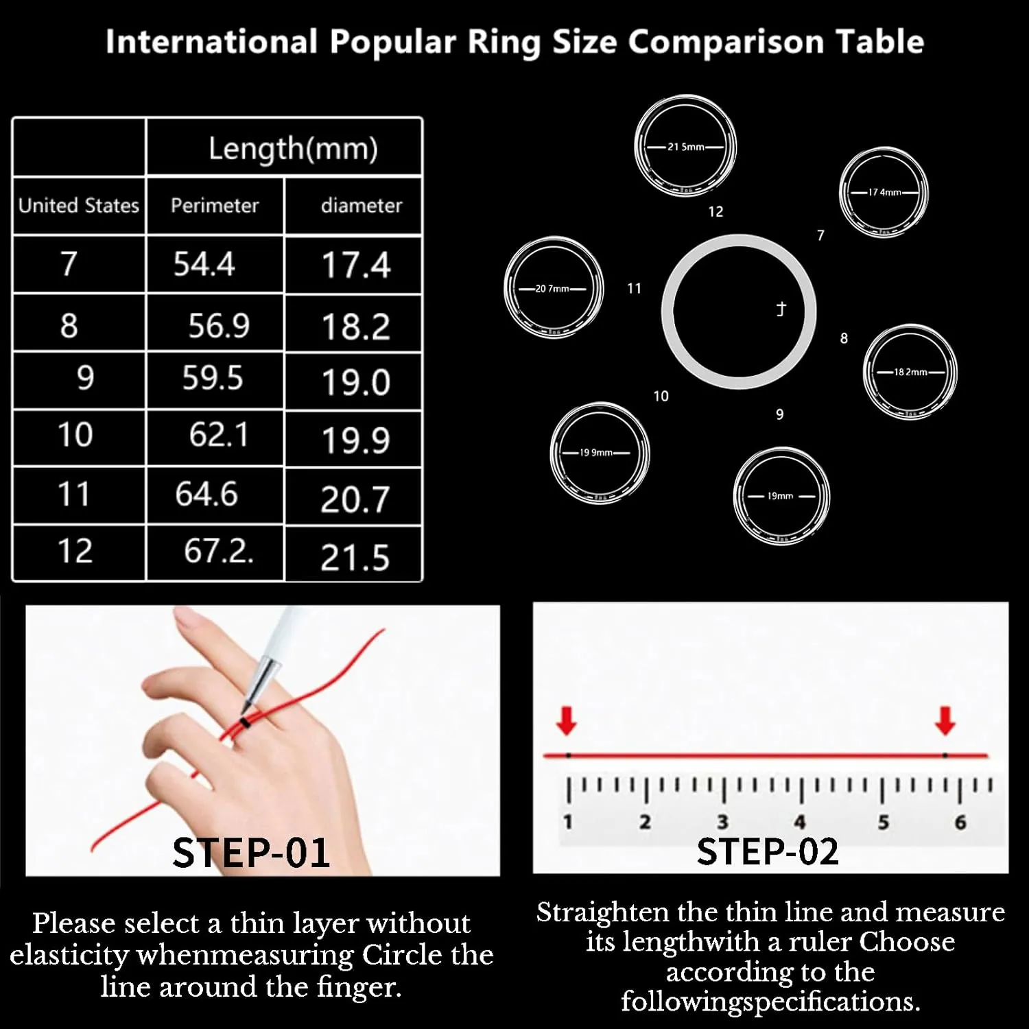 Smart Ring Health Fitness Tracker, Size First with Sizing Kit, Activity & Sleep Tracker/Stress/Heart Rate Monitor, Waterproof Smart Ring for Men/Women, No App Subscription (Platinum, 12)
