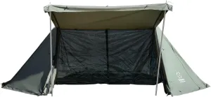 S'more Canvas Camping Tent for 2 Person, 4 Season Tent with Porch, Weather Resistant Glamping Tent, Ideal for Car Camping,Outdoor,Hiking,Backpacking