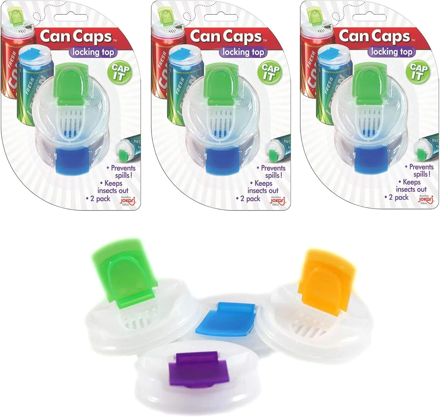 Soda Can Covers 3 Pack (12 pieces) for Carbonated Water or Soft Drink. Best Beer Cans Cover. Easy Clip on Caps Lid Seal Opening for a Fresher Drinking Experience BPA Free